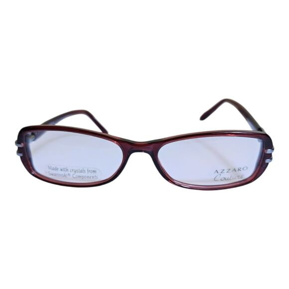 AZZARO COUTURE C6 With Swarovski Components 53/16 135 Demo EYEGLASSES - Picture 1 of 12